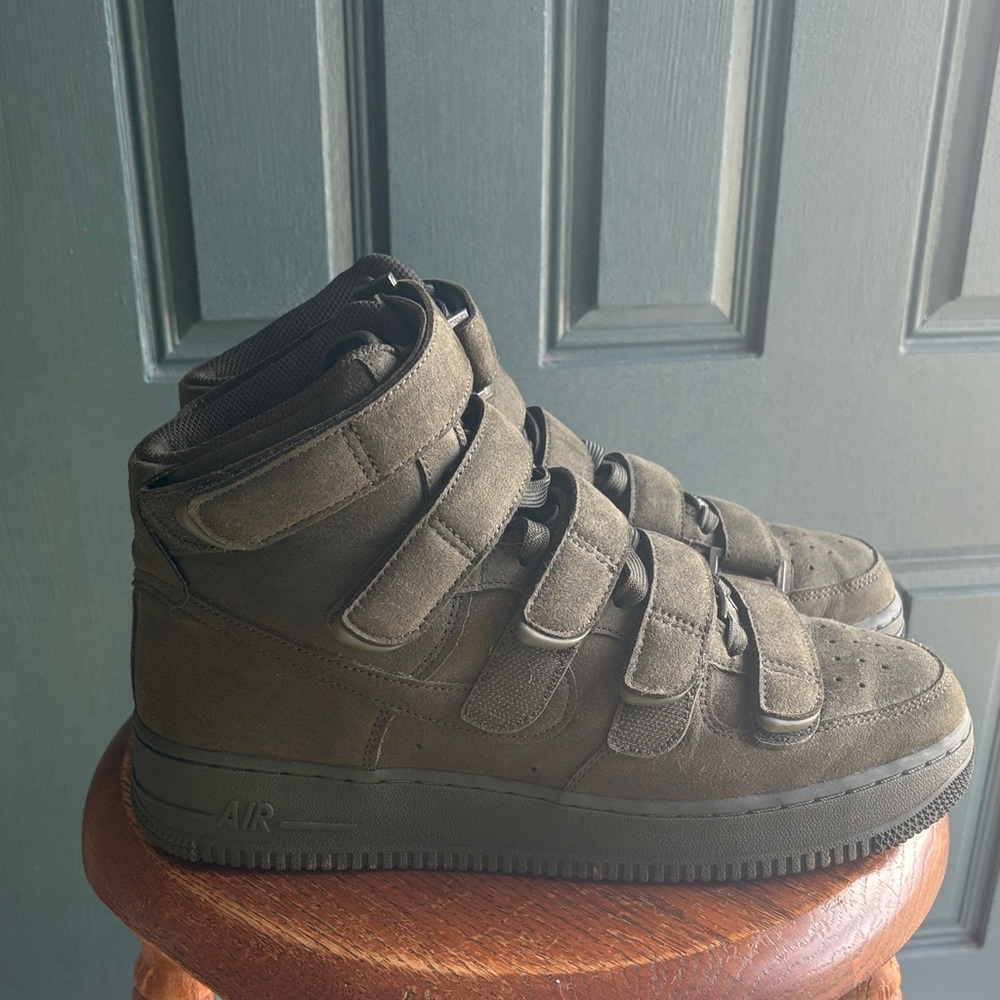 Nike x Billie Eilish Air Force 1 High '07 SP in the "Sequoia